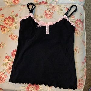 LARRIVO Emily Chemise Solid. Black. Size Small